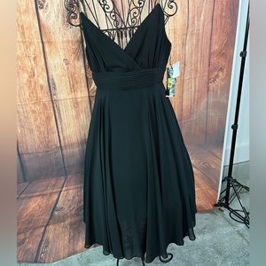 Donna Morgan from Dillards NWT Little Black Dress w Gold Straps size 12